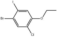 1-bromo-5-chloro-4-ethoxy-2-iodobenzene Structure