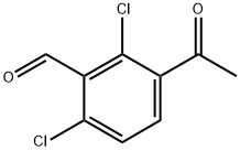 3-acetyl-2,6-dichlorobenzaldehyde Structure