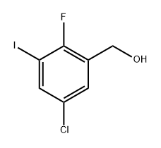 (5-Chloro-2-fluoro-3-iodophenyl)methanol Structure