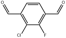 2-chloro-3-fluoroterephthalaldehyde Structure