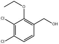 (3,4-Dichloro-2-ethoxyphenyl)methanol 구조식 이미지