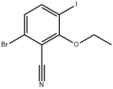 6-Bromo-2-ethoxy-3-iodobenzonitrile Structure