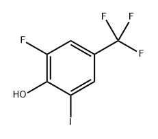 2-Fluoro-6-iodo-4-(trifluoromethyl)phenol Structure