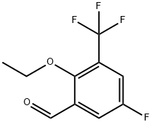 2-Ethoxy-5-fluoro-3-(trifluoromethyl)benzaldehyde Structure