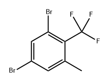 1,5-Dibromo-3-methyl-2-(trifluoromethyl)benzene Structure