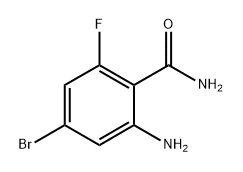 2-amino-4-bromo-6-fluorobenzamide 구조식 이미지