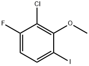 2-Chloro-1-fluoro-4-iodo-3-methoxybenzene 구조식 이미지