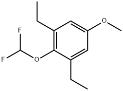 2-(Difluoromethoxy)-1,3-diethyl-5-methoxybenzene Structure