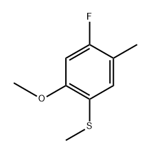 (4-Fluoro-2-methoxy-5-methylphenyl)(methyl)sulfane Structure