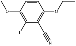 6-Ethoxy-2-iodo-3-methoxybenzonitrile Structure