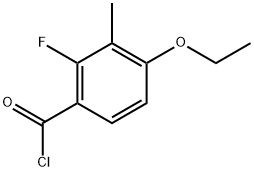 4-Ethoxy-2-fluoro-3-methylbenzoyl chloride Structure