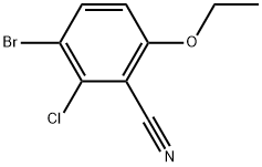 3-Bromo-2-chloro-6-ethoxybenzonitrile Structure