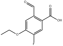 4-ethoxy-5-fluoro-2-formylbenzoic acid Structure