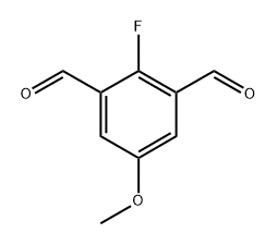 2-Fluoro-5-methoxyisophthalaldehyde Structure