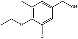 (3-Chloro-4-ethoxy-5-methylphenyl)methanol Structure