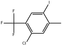 1-Chloro-4-iodo-5-methyl-2-(trifluoromethyl)benzene Structure