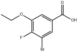 3-Bromo-5-ethoxy-4-fluorobenzoic acid Structure