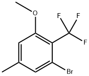 1-bromo-3-methoxy-5-methyl-2-(trifluoromethyl)benzene Structure