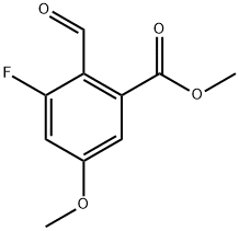 methyl 3-fluoro-2-formyl-5-methoxybenzoate Structure