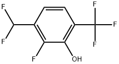 3-(Difluoromethyl)-2-fluoro-6-(trifluoromethyl)phenol Structure