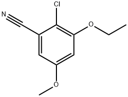 2-Chloro-3-ethoxy-5-methoxybenzonitrile Structure