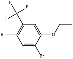 1,5-Dibromo-2-ethoxy-4-(trifluoromethyl)benzene Structure