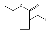 ethyl 1-(iodomethyl)cyclobutane-1-carboxylate Structure