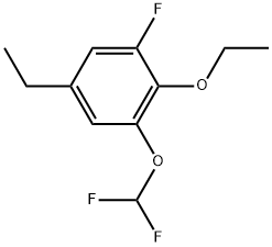 1-(Difluoromethoxy)-2-ethoxy-5-ethyl-3-fluorobenzene Structure