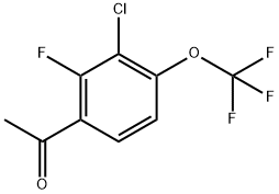 1-[3-Chloro-2-fluoro-4-(trifluoromethoxy)phenyl]ethanone Structure