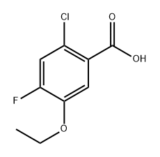 2-chloro-5-ethoxy-4-fluorobenzoic acid Structure