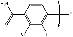 2-Chloro-3-fluoro-4-(trifluoromethyl)benzamide Structure