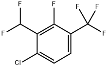 1-Chloro-2-(difluoromethyl)-3-fluoro-4-(trifluoromethyl)benzene Structure