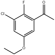 1-(3-Chloro-5-ethoxy-2-fluorophenyl)ethanone 구조식 이미지