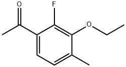 1-(3-Ethoxy-2-fluoro-4-methylphenyl)ethanone Structure