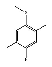 (4-Fluoro-5-iodo-2-methylphenyl)(methyl)sulfane Structure