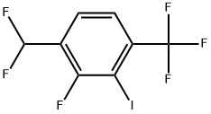 1-(Difluoromethyl)-2-fluoro-3-iodo-4-(trifluoromethyl)benzene Structure