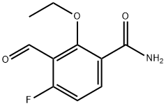 2-ethoxy-4-fluoro-3-formylbenzamide Structure