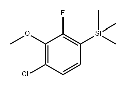 (4-chloro-2-fluoro-3-methoxyphenyl)trimethylsilane Structure