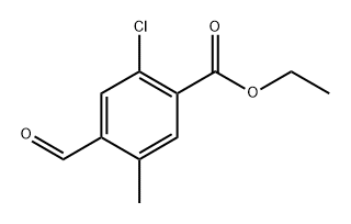 Ethyl 2-chloro-4-formyl-5-methylbenzoate 구조식 이미지