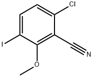 6-Chloro-3-iodo-2-methoxybenzonitrile Structure