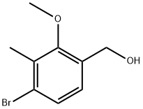 (4-bromo-2-methoxy-3-methylphenyl)methanol 구조식 이미지