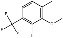 2-Fluoro-3-methoxy-4-methyl-1-(trifluoromethyl)benzene Structure