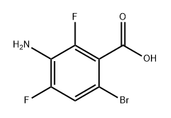 3-amino-6-bromo-2,4-difluorobenzoic acid 구조식 이미지