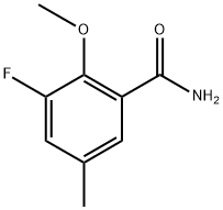 3-fluoro-2-methoxy-5-methylbenzamide Structure