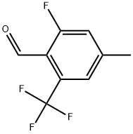 2-fluoro-4-methyl-6-(trifluoromethyl)benzaldehyde Structure