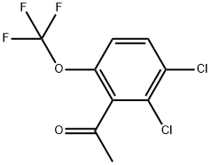 1-[2,3-Dichloro-6-(trifluoromethoxy)phenyl]ethanone Structure