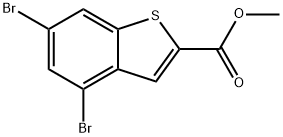 methyl 4,6-dibromobenzo[b]thiophene-2-carboxylate Structure