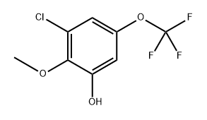 3-chloro-2-methoxy-5-(trifluoromethoxy)phenol Structure