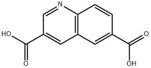 quinoline-3,6-dicarboxylic acid Structure