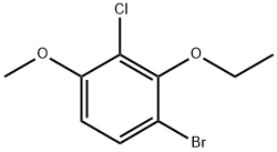 1-Bromo-3-chloro-2-ethoxy-4-methoxybenzene 구조식 이미지